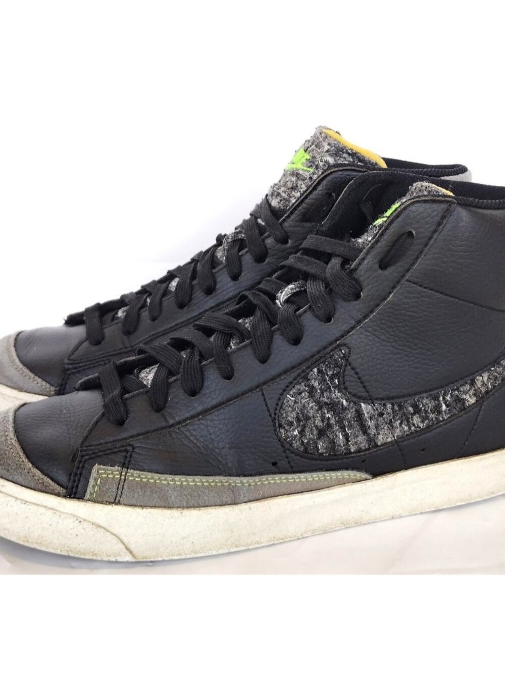 Nike Blazer Mid '77 Vintage Recycled Wool Black Grey CW6726-001 Size 11 EUR 45